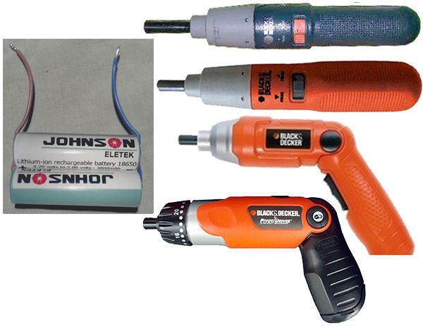 �Ramdileo� (Venta Online) � Kit Bater�as de Litio Johnson para Atornilladores Black & Decker 2.4V - 3.6V - 4.8V �