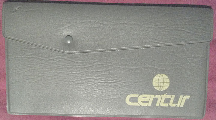 �Ramdileo� (Venta Online) --> Antigua cartera goma de empresa de viajes CENTUR '80s memorabilia