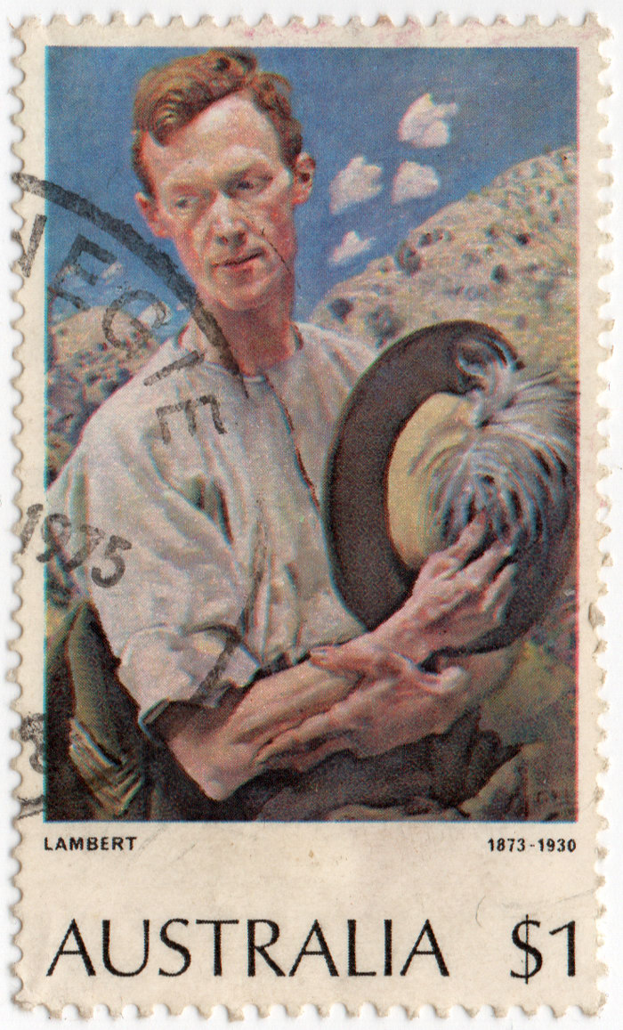 �Ramdileo� (Venta Online) --> Estampilla (enorme) de Australia 1975 Homenaje al pintor George Lambert